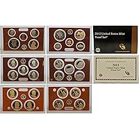 2012 United States 14-coin Proof Set - OGP box & COA
