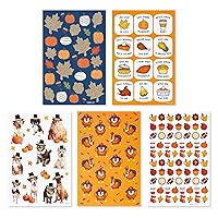 American Greetings 600-Count Thanksgiving Stickers for Kids, Assorted Thanksgiving Themes