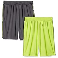 Amazon Essentials Boys and Toddlers' Active Performance Mesh Basketball Shorts, Pack of 2
