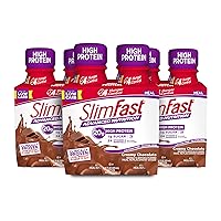 SlimFast Advanced Nutrition High Protein Meal Replacement Shake, Creamy Chocolate, 20g of Ready to Drink Protein, 11 Fl. Oz Bottle, 4 Count (Pack of 3)
