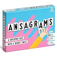 Ansagrams Party Game Travel Edition - Quick Wordy Quiz Fun! Fast-Paced Trivia Card Game, Fun Family Game for Kids & Adults, Ages 12+, 3-10 Players, 30 Minute Playtime, Made