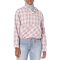 UNIONBAY Women's Plaid Pullover Hoodie Shirt