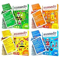 SUSSED 850 Wacky Conversation Starters for Kids, Teens & Adults- The ‘What Would I Do?’ Card Game - Hilarious Gift for Family Fun (4 Decks Bundle)