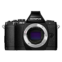 Olympus OM-D E-M5 16MP Live MOS Mirrorless Digital Camera with 3.0-Inch Tilting OLED Touchscreen [Body Only] Premium Black