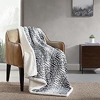 Eddie Bauer- Throw Blanket, Reversible Sherpa Fleece Bedding, Home Decor for All Seasons (San Juan Grey, Throw)