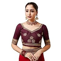 Women's Custom Readymade Blouse For Sarees Indian Designer Bollywood Customized Padded Stitched Crop Top Choli