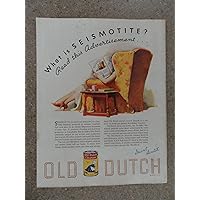 Old Dutch Cleanser,Vintage 30's full page print ad (woman in chair)) Original vintage 1935 Collier's Magazine Print Art.