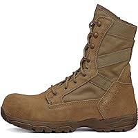 Tactical Research Flyweight TR596Z CT 8 Inch OCP Air Force Combat Boots for Men - Coyote Brown Leather with EH Rated Composite Safety Toe and TR Adrenaline Traction Outsole