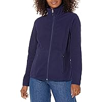 Amazon Essentials Women's Classic-Fit Full-Zip Polar Soft Fleece Jacket (Available in Plus Size), Navy, Medium