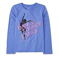 The Children's Place girls Flower Unicorn Long Sleeve Graphic Tee