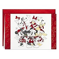 Hallmark Disney Boxed Christmas Cards, Mickey Mouse and Friends (16 Cards and 17 Envelopes) (1XPX5519)
