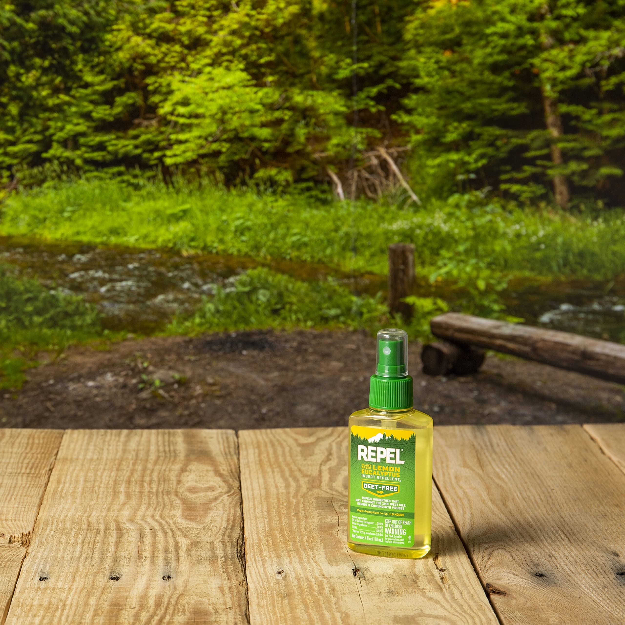 Repel Plant-Based Lemon Eucalyptus Insect Repellent 4 Ounces, Repels Mosquitoes Up To 6 Hours