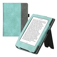 Ultra Slim Fit Premium PU Leather Cover with Stand kwmobile Origami Case for Kobo Aura Edition 1 Turquoise/Brown/Mint 