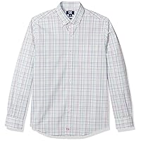 Cutter & Buck Men's Long Sleeve Anchor Multi Color Plaid Button Up Shirt
