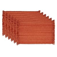 Variegated Tabletop Collection, Placemat Set3x19, Spice, 6 Piece
