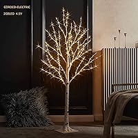 Lighted Birch Twig Tree with Fairy Lights 4FT 200 LED Lights for Indoor Outdoor Home Thanksgiving Christmas Holiday Decoration