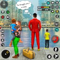 Struggling Man Story Game - Virtual Family Simulator Game - A fathers journey