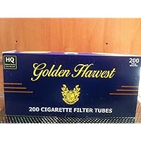 Golden Harvest Light 100mm Cigarette Tubes (10 Boxes) 200 Count Per Box