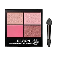 ColorStay Day to Night Eyeshadow Quad, Longwear Shadow Palette with Transitional Shades and Buttery Soft Feel, Crease & Smudge Proof, 565 Pretty, 0.16 oz