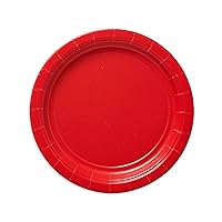 American Greetings Red Party Supplies, Round Paper Dessert Plates (20-Count)