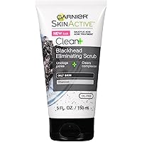 SkinActive Charcoal Blackhead Eliminating Scrub, 5 Fl Oz (150mL), 1 Count (Packaging Mary Vary)