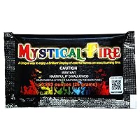 Mystical Fire Color Changing Packets Fire Pits Campfire Long-Lasting Enchanted Multi-Color Magical Family Fun for Indoor Fireplace or Outdoor Use 0.882 Ounces 12 Pack