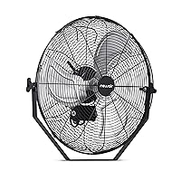 NewAir 20” Outdoor High Velocity Wall Mounted Fan with 3 Fan Speeds and Adjustable Tilt Head, NIF20WBK00