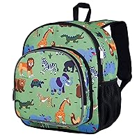 Wildkin 12-Inch Kids Backpack for Boys & Girls, Perfect for Daycare and Preschool, Toddler Bags Features Padded Back & Adjustable Strap, Ideal for School & Travel Backpacks (Wild Animals)