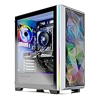 Skytech Gaming Chronos Gaming PC Desktop - AMD Ryzen 5 5600X 3.7GHz, RTX 3070 8GB, 16GB DDR4 3200, 1TB NVME, 650W Gold PSU, Windows 10 Home 64-bit, AC WiFi, White