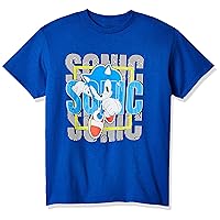 SEGA Boys' Sonic The Hedgehog & Tails Short Sleeve Tshirt