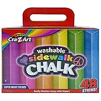 Cra-Z-art 48 Piece Washable Triangle Sidewalk Chalk Set