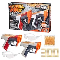 NERF Pro Gelfire Dual Wield Pack Blaster, 300 Hydrated Gelfire Rounds, TOY_GUN for Teenagers, Young Adults, and Outdoor Enthusiasts