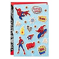 Hallmark Signature Marvel Birthday Card with Stickers (Spider-Man)