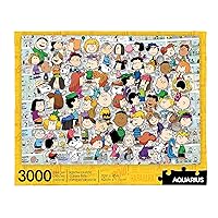 Aquarius Peanuts Cast Puzzle (3000 Piece Jigsaw Puzzle) - Officially Licensed Peanuts Merchandise & Collectibles - Glare Free - Precision Fit - 32 x 45 Inches