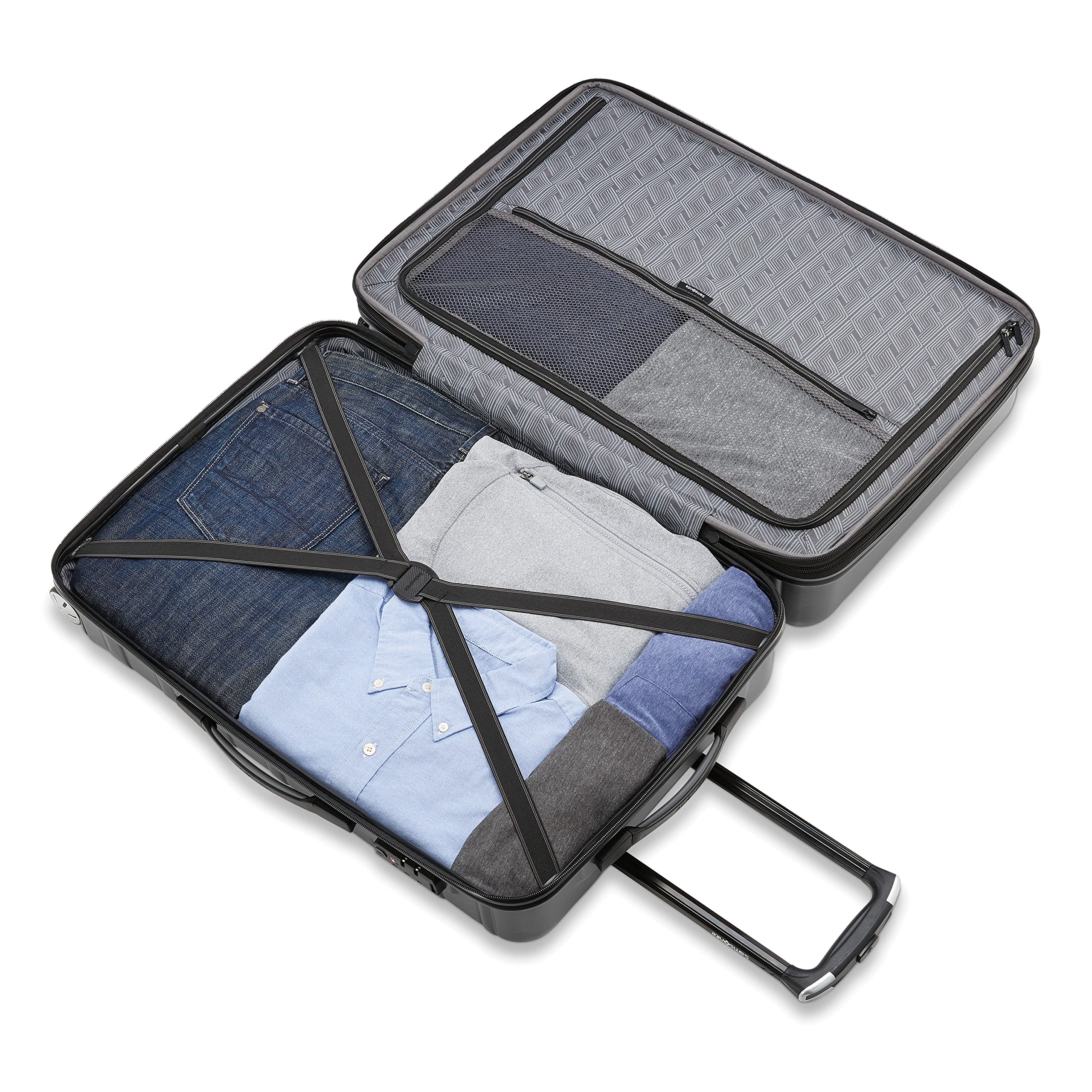Samsonite Omni 2 Hardside Expandable Luggage with Spinners | Charcoal | Medium