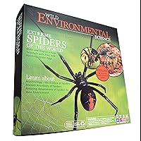 WILD ENVIRONMENTAL SCIENCE Extreme Spiders of the World - For Ages 6+ - Create and Customize Models and Dioramas - Study the Most Extreme Animals