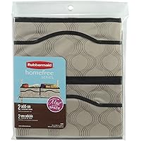 Rubbermaid HomeFree Closet System Canvas Basket, Small, Beige, 2-Pack