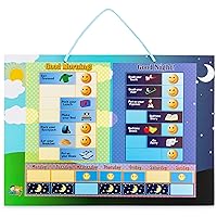 Day & Night Magnetic Chore Chart for Kids. Reward Good Habits with a Morning & Night Time Kids Chore Chart for Kids & Toddlers. A Daily Chore Chart for Kids Works Great as a Behavior Chart.