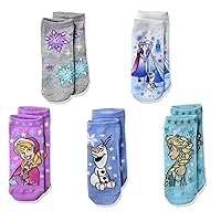 Disney Girls' Frozen 5 Pack Shorty Socks