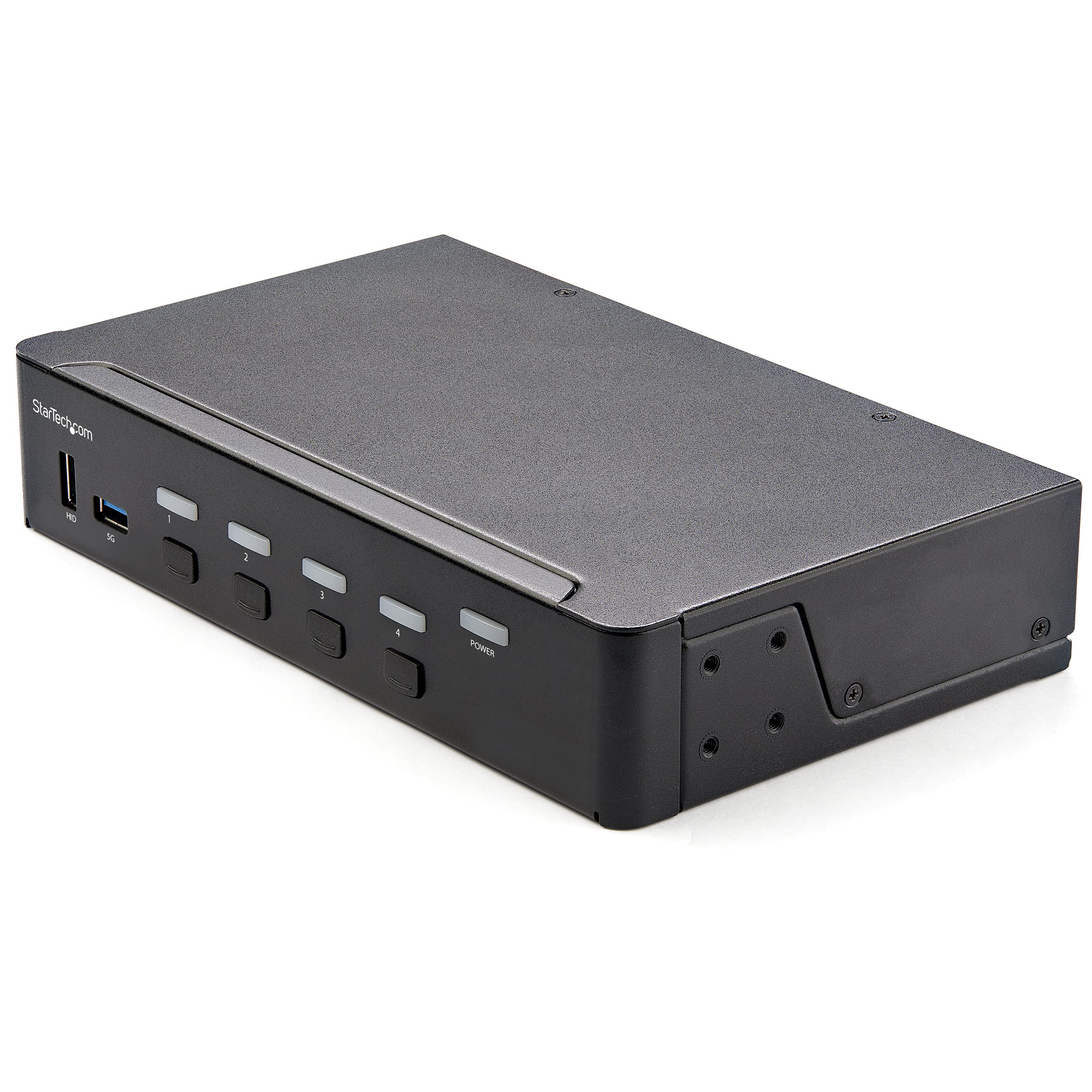 StarTech.com 4 Port HDMI KVM Switch - Single Monitor 4K 60Hz Ultra HD HDR - Desktop HDMI 2.0 KVM Switch with 2 Port USB 3.0 Hub (5Gbps) and 4x USB 2.0 HID, Audio - Hotkey Switching - TAA (SV431HU34K6)