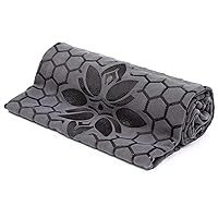 Clever Yoga Mat Towel Non-Slip for Hot Yoga. Grippy Double Sided Suede Microfiber Towel Non-Slip Grip. Multifunctional - No Slip Yoga Mat Towel, Yoga Mat Cover - Travel Yoga Mat Non Slip.