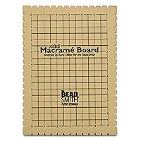 The Beadsmith Mini Macrame Board, 7.5 x 10.5 inches, 0.5-inch-Thick Foam, 6 x 9