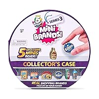 5 Surprise Mini Brands Series 3 Collector's Case - Store & Display 30 Minis with 5 Exclusive Minis by ZURU, Multi