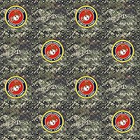 Marine Grate Green Cotton Fabric by Sykel Enterprises