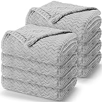 8 Pcs Baby Blankets Soft Throw Blankets Cozy Crib Blanket Plush Warm Fleece Swaddling Blankets Unisex for Newborn Infant Toddler Receiving Blankets Nursery(24 x 32 Inch)
