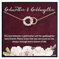 Goddaughter Gifts from Godmother Goddaughter Necklace, Baptism Gifts, First Communion Gifts Girl, Confirmation Gifts for Girls Goddaughter Jewelry