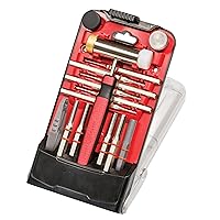 Real Avid Hammer Set & Punch Set with Small Hammer & Flat Tip Metal Punch Set - Punch Tools Tool Kit includes Gunsmithing Hammer with 4 Tips, Non Marring Punch & Pin Starter Tool