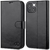 OCASE Compatible with iPhone 14 Wallet Case, PU Leather Flip Folio Case with Card Holders RFID Blocking Kickstand [Shockproof TPU Inner Shell] Phone Cover 6.1 Inch 2022 (Black)