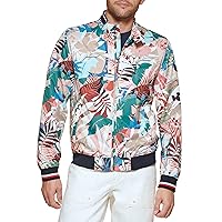 Tommy Hilfiger Men's Lightweight Varsity Rib Knit Bomber Jacket