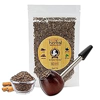 Royal Swag Tobacco & Nicotine Free Smoking Mixture With 100% Natural Herbal Smoking Blend 1 Pack (1 Oz/ 30G) With Wooden Steel Pipe